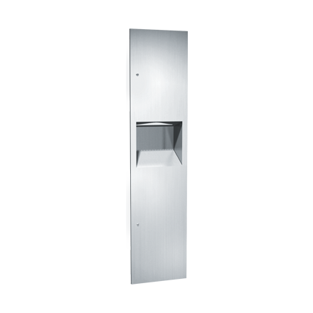 ASI 10-64676 Simplicity™ - Paper Towel Disp & 7 gal. Removable Waste Receptacle - Multi, C-Fold - Recessed