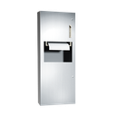ASI 10-64696-6 Simplicity™ - Roll Paper Towel Dispenser & 9.4 gal. Waste Receptacle - Semi-Recessed