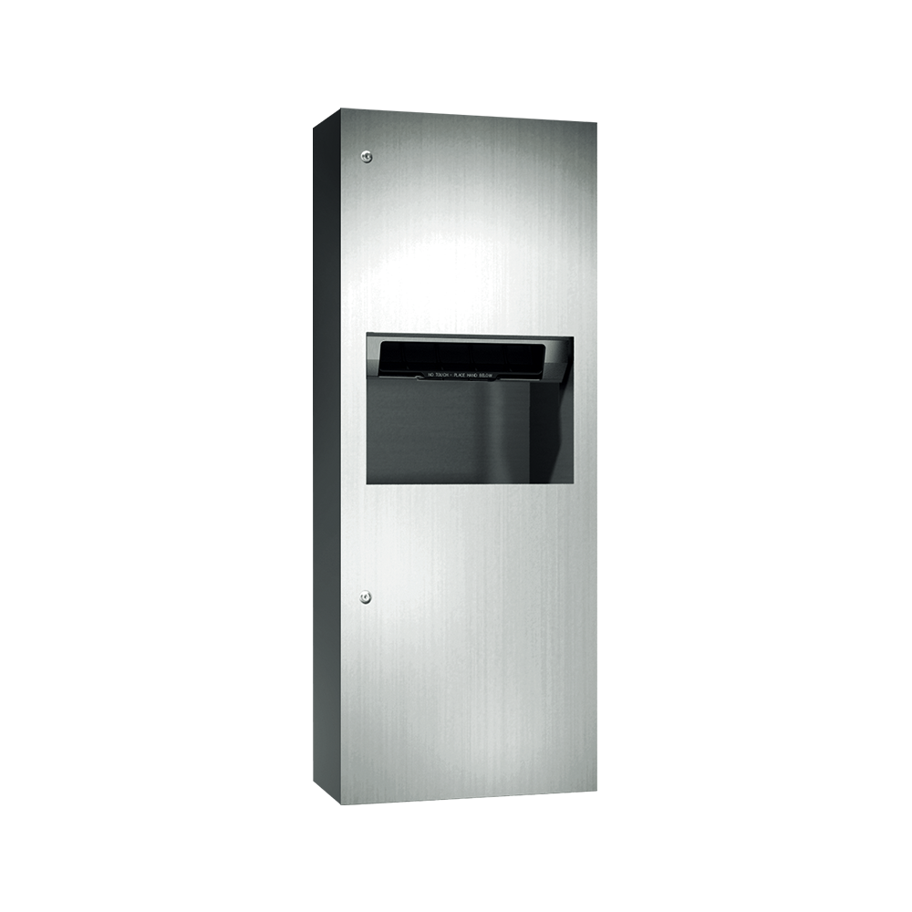 ASI 10-64696A-9 Simplicity™ - Auto Paper Towel Dispenser & Waste Receptacle - Roll - Battery - 9.9 gal. - Surface Mounted