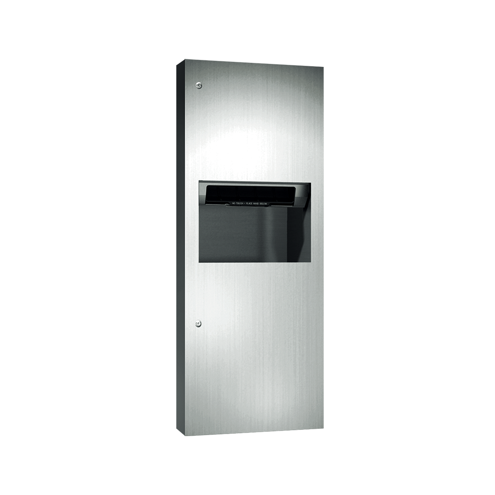 ASI 10-64696AC-6 Simplicity™ - Auto Paper Towel Dispenser & Waste Receptacle - Roll - (110-240V) - 9.9 gal. - Semi-Recessed