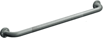 ASI 10-3401-12P Exposed Flange (1-1/4" O.D) Peened - Straight Grab Bar, 12”