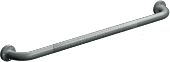 ASI 10-3401-30P Peened Straight Grab Bar 30" Exposed Flange 1-1/4" OD