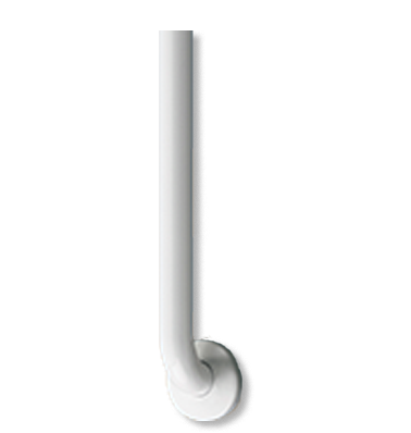 ASI 10-3701-48W Snap Flange Straight Grab Bar 48" White Powder Coat