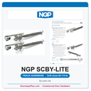 NGP SCBY-LITE Soft-Close Set for By-Pass Sliding Doors 65-115 lb | National Guard