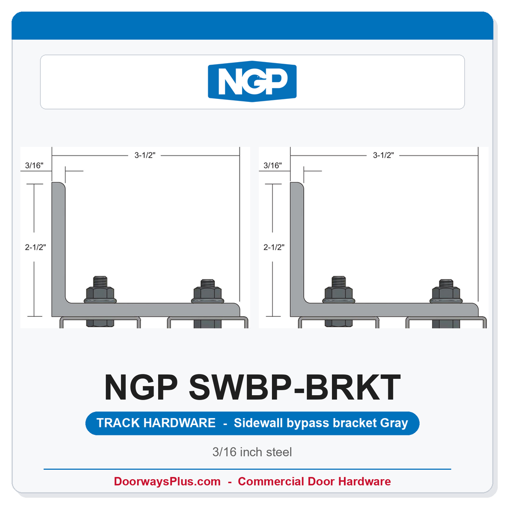 NGP SWBP-BRKT Sidewall Mount By-Pass Bracket | National Guard