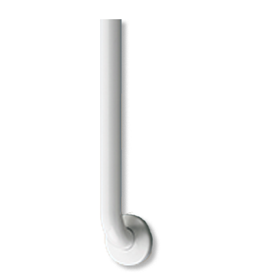 ASI 10-3801-42W Snap Flange (1-1/2" O.D) White Powder Coated Finish - Straight Grab Bar, 42”