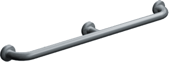 ASI 10-3802-54 Snap Flange Straight Grab Bar w/ Intermediate Support, 54"