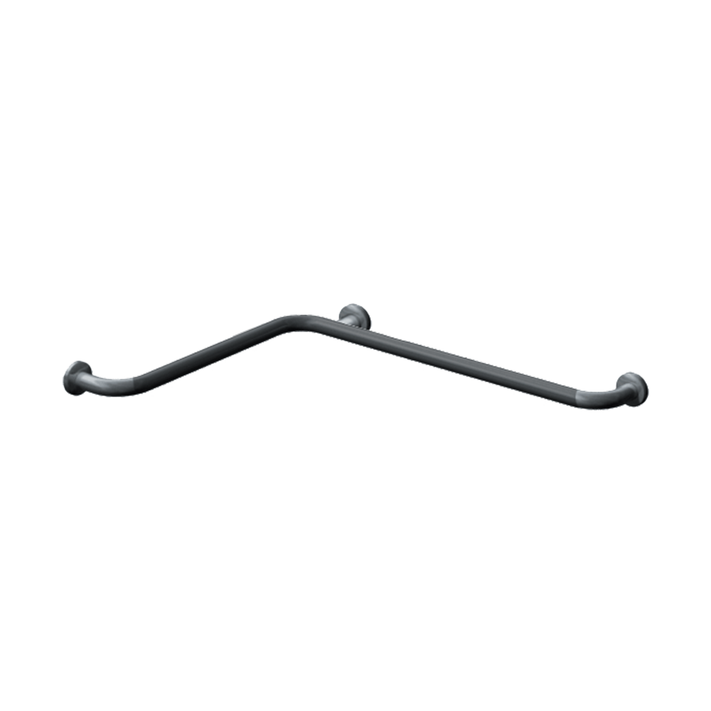 ASI 10-3857-P Snap Flange (1-1/2" O.D) Peened - Horizontal Grab Bar, 54” x 42”