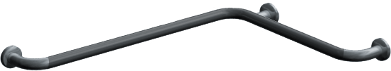 ASI 10-3860-P Snap Flange Horizontal Grab Bar 30"x18" Peened