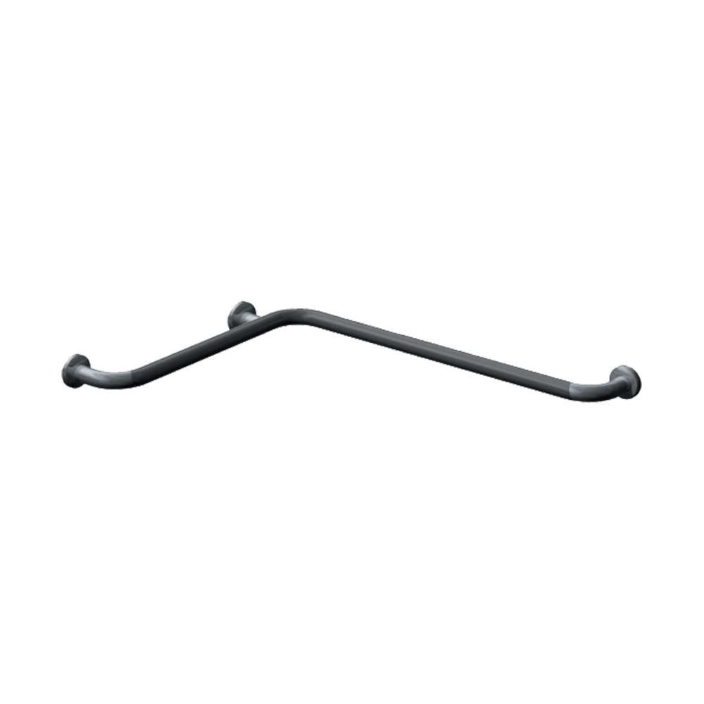 ASI 10-3874-P Snap Flange (1-1/2" O.D) Peened - Horizontal Grab Bar, 18-1/8” x 33- 1/8”