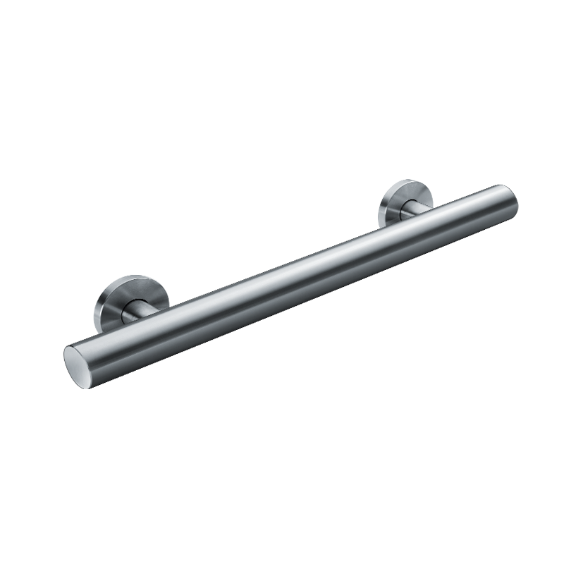 ASI 10-7801-18 Omara™ Screw-on Flange (1-1/2" OD x18") Straight Grab Bar with Satin Finish