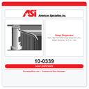 ASI 10-0339 Auto Top-Fill Foam Soap Dispenser AC, Bright Stainless, 50.7 oz, Vanity Mount