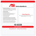 ASI 10-0339 Auto, Top-Fill FOAM Soap Dispenser (AC) Bright Stainless, 50.7 oz., Vanity Mount