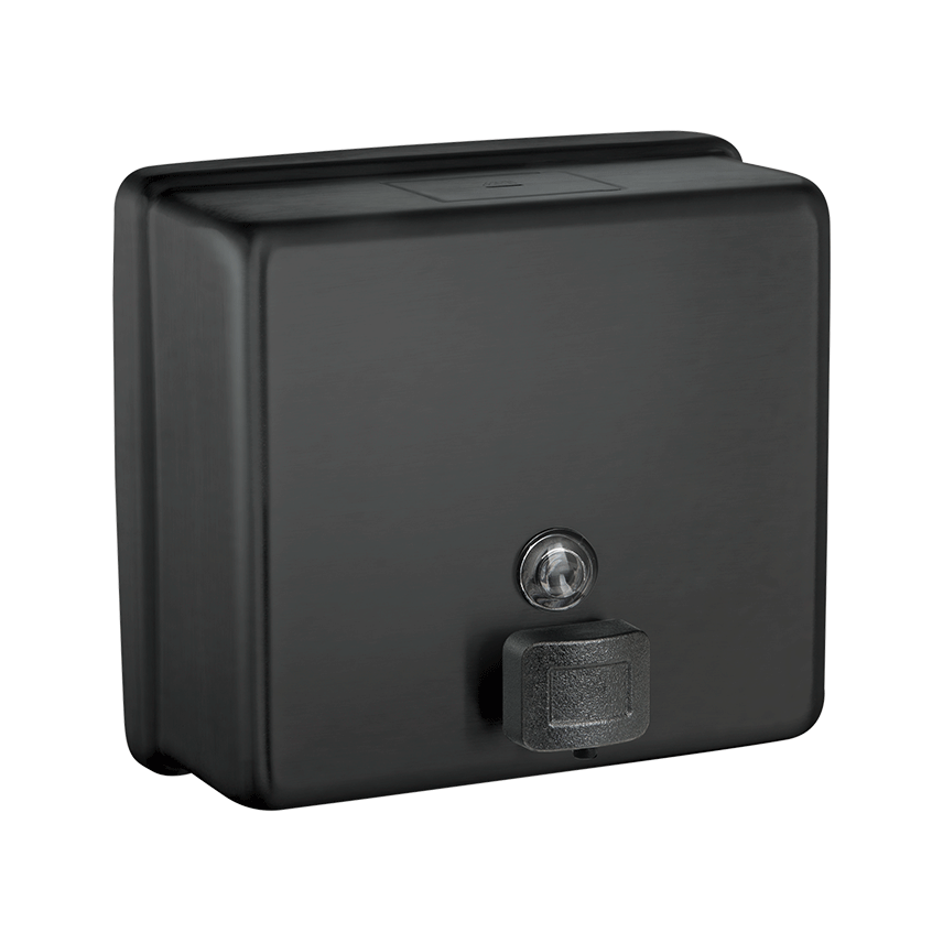 ASI 10-9343-41 Matte Black - Soap Dispenser - Liquid - 48 oz. - Powder Coated Stainless - Surface Mounted - NEW