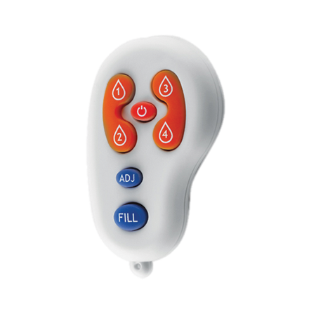 ASI 10-0390-6-1A EZ Fill™ - Top Fill, Multi-Feed LIQUID Soap Dispenser (Batt./not incl) Polished Finish (6 Pack +Remote Cntrl)