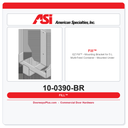 ASI 0390-BR 10-0390-BR EZ Fill™ Under Vanity Mounting Bracket for 6L Multi-Feed Container