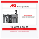 ASI 10-0391-6-1A-41 EZ Fill™ Stand-Alone Liquid Soap Dispenser, Matte Black, 1L – 6 Pack with Remote Control