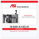ASI 10-0391-6-1AC-41 EZ Fill™ Stand-Alone Liquid Soap Dispenser AC Matte Black 1L – 6 Pack + Remote Control