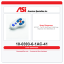 ASI 10-0393-6-1AC-41 EZ Fill™ Top Fill Multi-Feed Foam Soap Dispenser AC Matte Black 6 Pack + Remote