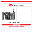 ASI 10-0394-1AC-41 EZ Fill™ - Stand Alone FOAM Soap Dispenser (AC) Matte Black, 1L