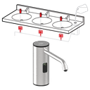 ASI 10-0389-1A Top Fill, Multi-Feed FOAM Soap Dispenser (Batt./not incl) Polished Finish - NEW