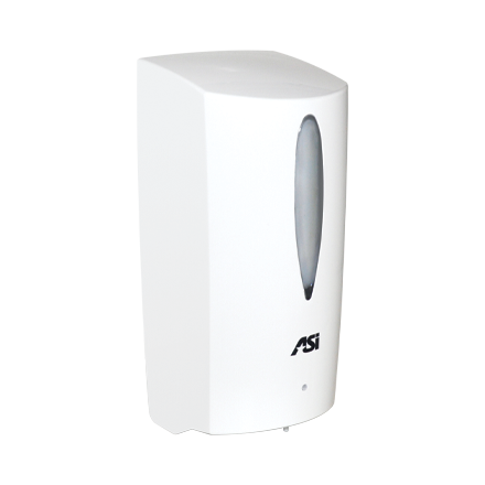 ASI 10-0361 Auto, Liquid Soap / Gel Hand Sanitizer Dispenser (Batt.) Plastic,28 oz., Surface OR Stand Mount