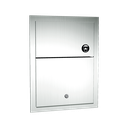 ASI 10-0473-1 Sanitary Waste Disposal - w/ Lock - Recessed