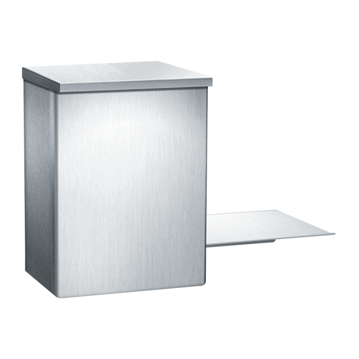 ASI 10-0852-SH Sanitary Waste Disposal w/ Shelf - Surface Mounted