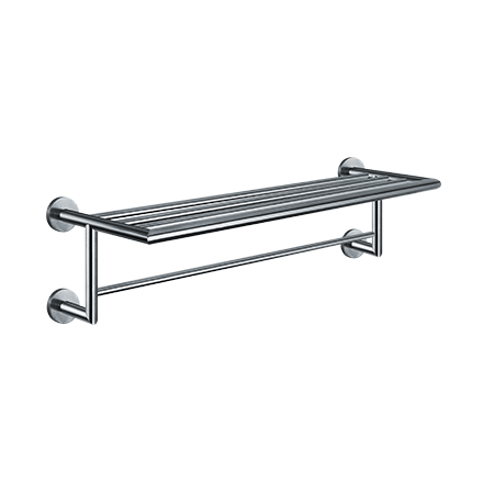 ASI 10-7383 Towel Shelf w/ Hanger Rod - Surface Mounted
