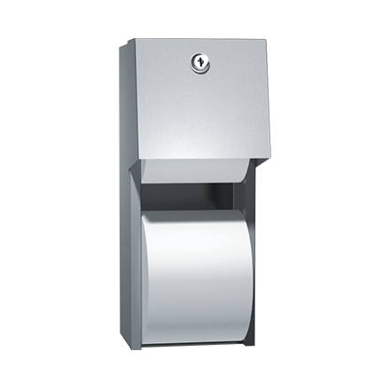 ASI 10-0030 Toilet Tissue Dispenser - Twin Hide-A-Roll - Surface Mounted