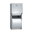 ASI 10-0030 Toilet Tissue Dispenser - Twin Hide-A-Roll - Surface Mounted