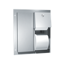 ASI 10-0032 Toilet Tissue Dispenser - Twin Hide-A-Roll - Partition Mounted