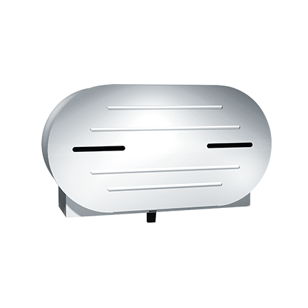 ASI 10-0040 Toilet Tissue Dispenser - Twin JUMBO ROLLS - 9" Diameter - Surface Mounted