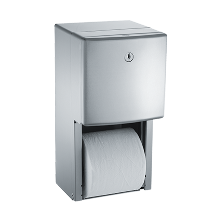 ASI 10-20030 Roval™ - Toilet Tissue Dispenser - Twin Hide-A-Roll - Surface Mounted