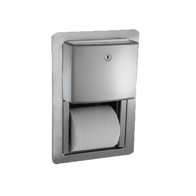 ASI 10-20031 Roval™ - Toilet Tissue Dispenser - Twin Hide-A-Roll - Semi-Recessed