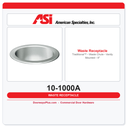 ASI 10-1000A Traditional™ - Waste Chute - Vanity Mounted - 9"