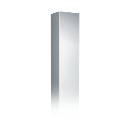 ASI 10-0533-1-1 Corner Guard - Beveled Edge Legs - 48”H - 16 Ga. - Adhesive
