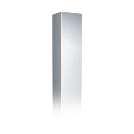 ASI 10-0533-1-2 Corner Guard - Beveled Edge Legs - 48” H - 18 Ga. - Adhesive