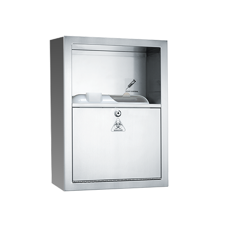 ASI 10-0548-9 Traditional™ - Sharps Disposal Cabinet - Container Not Included - Surface Mounted