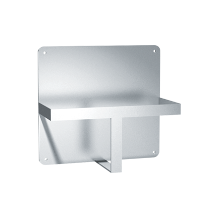 ASI 10-0557 Bed Pan Holder - Single - Surface Mounted