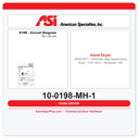 ASI 10-0198-MH-1 SAFE-Dri™ - Automatic High-Speed Hand Dryer - (115-120V) - Recessed - ADA Compliant