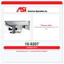 ASI 10-8207 Folding Shower Seat | Stainless Steel | 18" | ADA