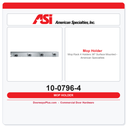 ASI 10-0796-4 Mop Rack 4 Holders 36" Surface Mounted – American Specialties
