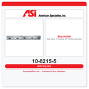ASI 10-8215-5 Mop Rack – 5 Holders, 46" Surface Mounted