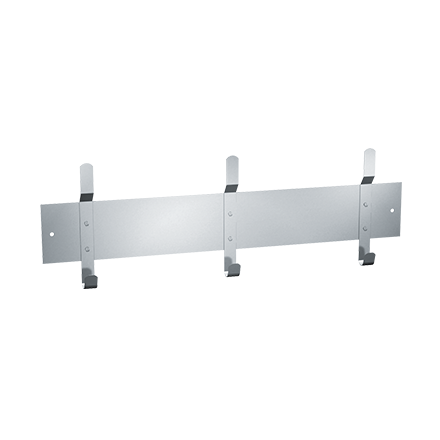 ASI 10-1307-3 Utility Hook Strip - 3 Hooks - 26" L - Surface Mounted