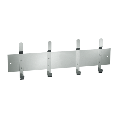 ASI 10-1307-4 Utility Hook Strip – 4 Hooks, 36" Surface Mounted