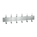 ASI 10-1307-6 Utility Hook Strip - 6 Hooks - 56"L - Surface Mounted