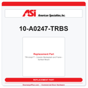 ASI 10-A0247-TRBS TRI-Umph™ - Ceramic Backsplash and Frame - Surface Mount