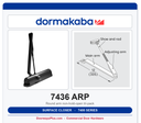 Dorma 7436 ARP Surface Door Closer Non-Hold Open Tri-Pack | ANSI Grade 1 | UL Listed