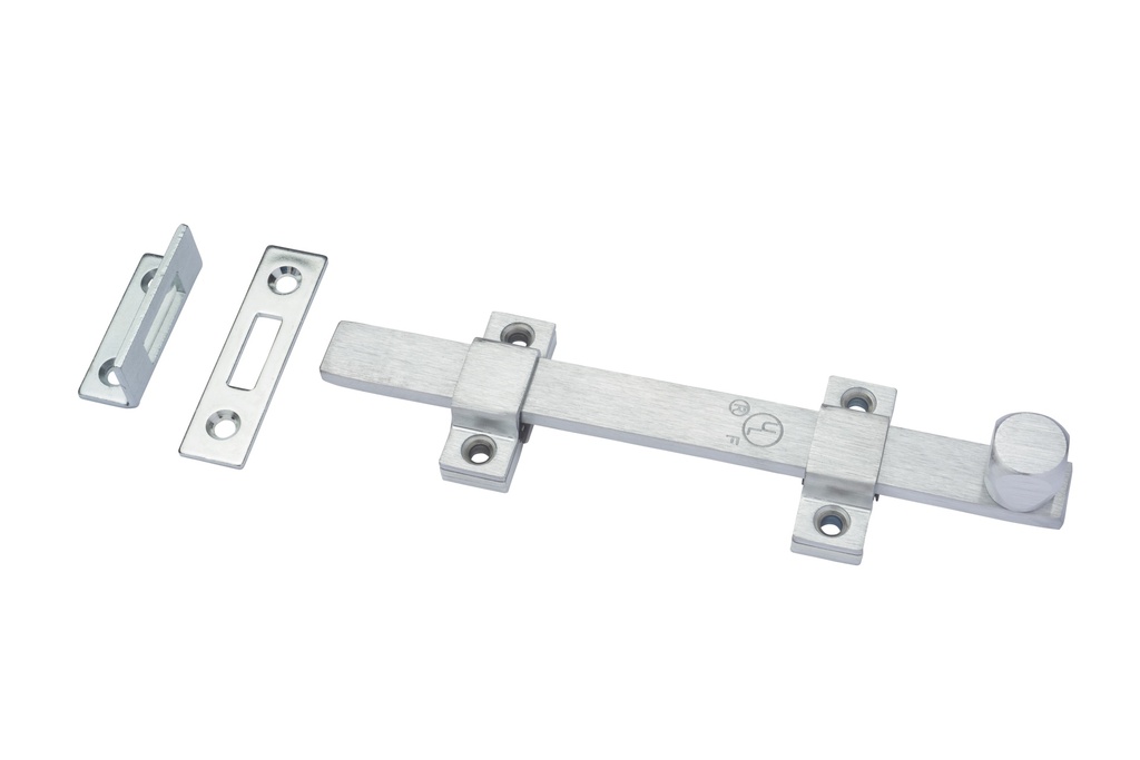 Rockwood 580 8" Surface Door Bolt – UL Fire Rated | Satin Chrome US26D/US32D